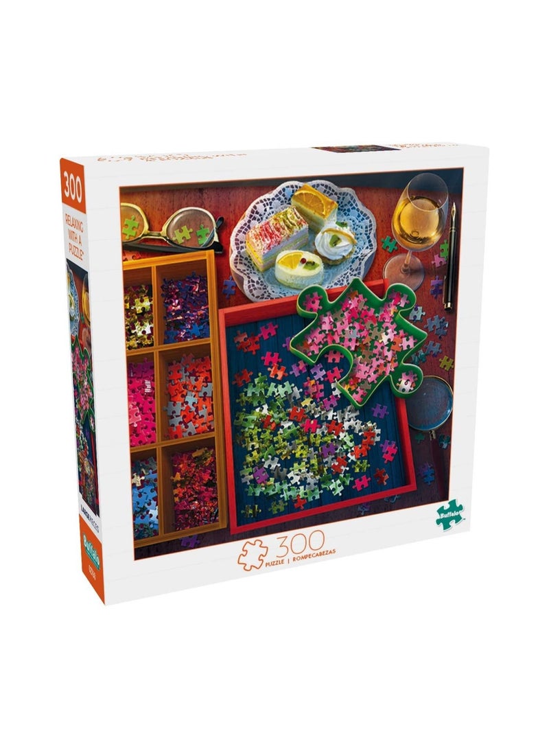 Buffalo Games ألعاب الجاموس - الاسترخاء مع الألغاز - أحجية الصور المقطوعة الكبيرة المكونة من 300 قطعة - Image 1
