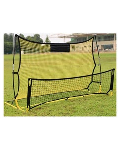 Portable Soccer Rebounder Net with Soccer Trainer, 2 in 1 Soccer Rebounder Net size:210 x 120cm