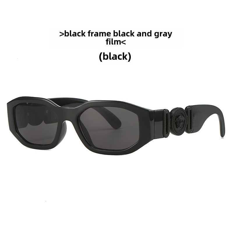 Generic New Quirky Unisex Sunglasses 4361 C16. Full black frame black gray sheet 