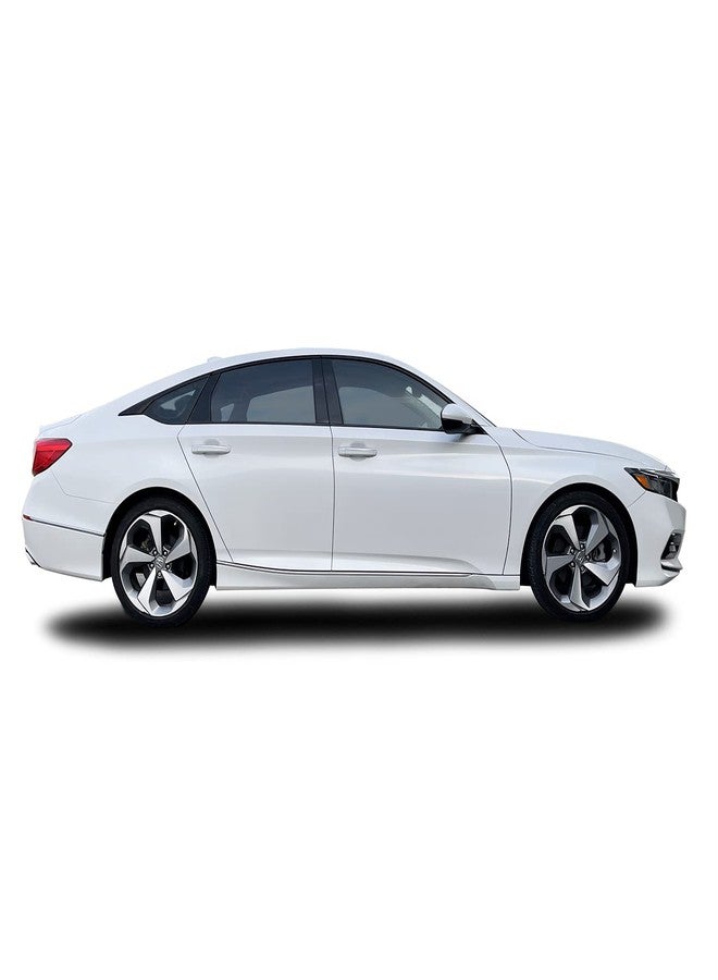 SlickMod غطاء فينيل أسود لامع لإزالة الكروم من SlickMod لإطارات نوافذ سيارة هوندا أكورد سيدان موديلات 2018-2022 (أسود لامع) - Image 3