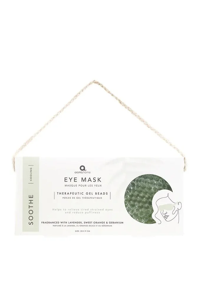 اروما هوم Essentials Gel Cooling Eye Mask - Green