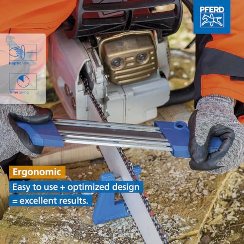 Pferd CS-X Chainsaw Chain Sharpener, 13/64” File for 3/8” Low Profile Chains, 2-in-1 Chainsaw Sharpener and Depth Gauge Tool, Easy Handheld Chain Sharpening (Pack of 1) - Part 17303 - Image 5