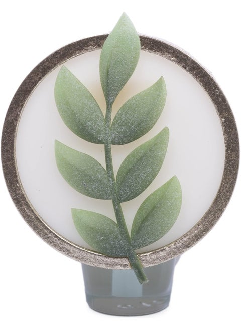 ScentSationals Scent Charm Plug-in Essential Oil Diffuser - Wall Plug Restroom Diffuser for Essential Oils, Aromatherapy Diffuser for Living Room or Bedroom - Green Leaf