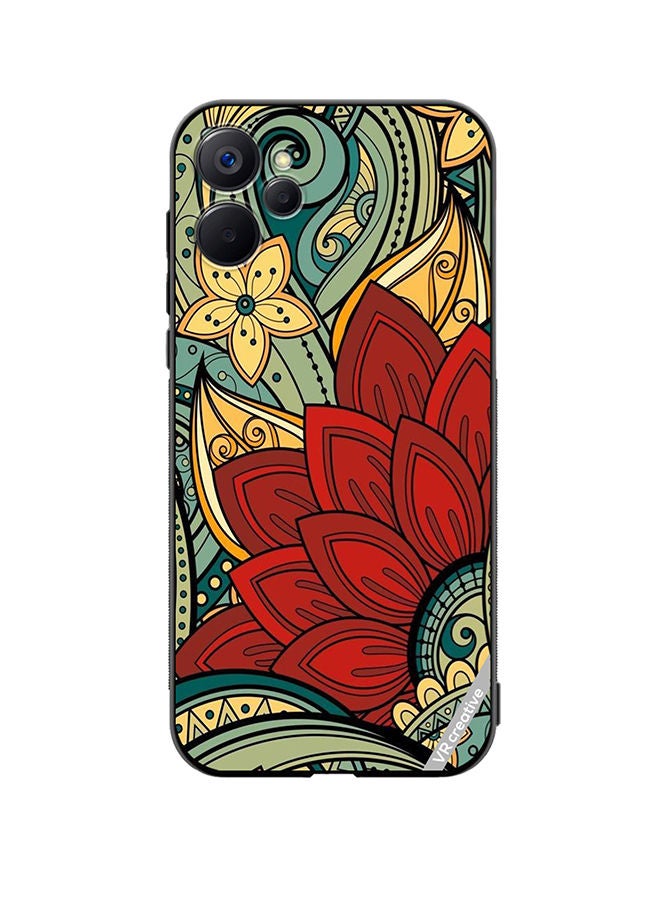 VR CREATIVE Protective Case Cover For Realme 9i 5G Flower Design Multicolour - Image 1