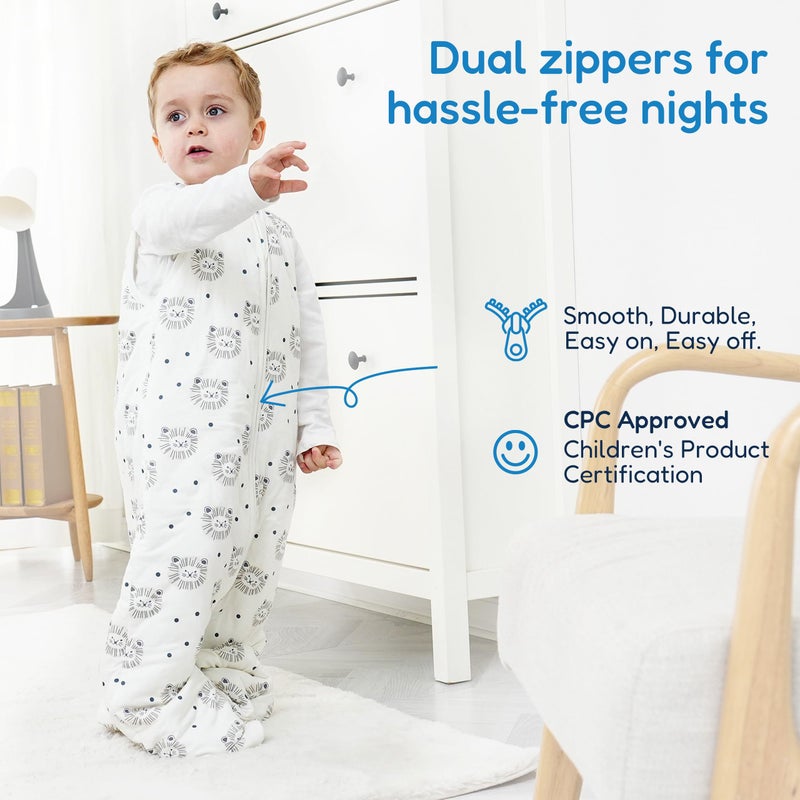 TotAha Toddler Sleep Sack 1.0 TOG for 2T-3T-4T, Premium Soft Wearable Blanket Baby Sleeping Bag with 2-way Safe Zipper for Girl Boy - Image 4