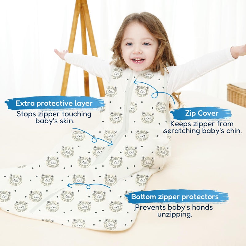 TotAha Toddler Sleep Sack 1.0 TOG for 2T-3T-4T, Premium Soft Wearable Blanket Baby Sleeping Bag with 2-way Safe Zipper for Girl Boy - Image 3