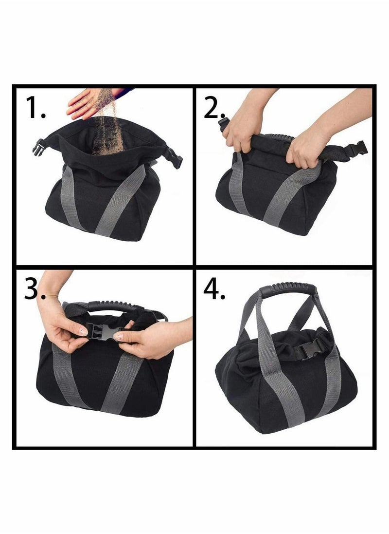 Generic - 1 Pairs Adjustable Canvas Kettlebell Sandbag With Handle,Great Portable Gear For Everyday Use - Image 1