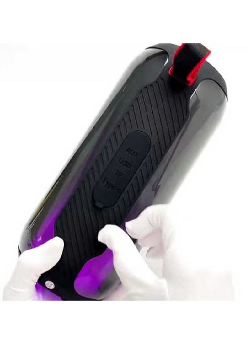 Haino Teko S88 Wireless Bluetooth Speaker with LED Light and Button Control – High-Quality Sound, Enhanced Bass, Portable and Compact Design – Perfect for Parties, Outdoor Adventures, and Home Entertainment – Easy Bluetooth Connectivity, Stylish Black Finish - Image 2