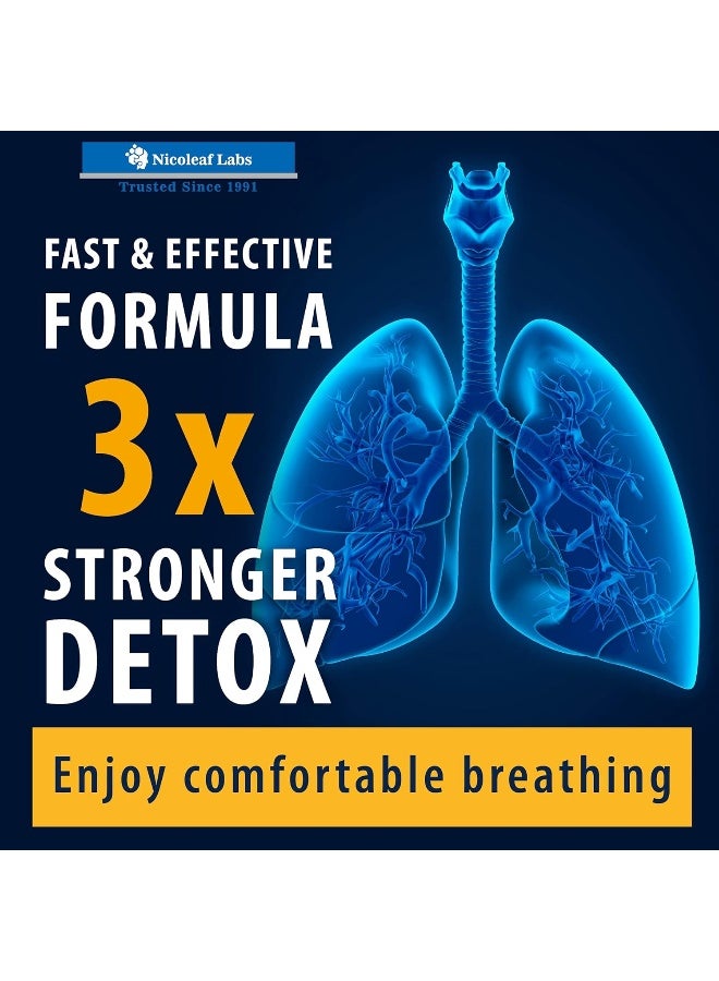NICOLEAF LABS Smoker's Cleanse - Quit Smoking Aid & Respiratory Support - Made in USA - Lung Cleanse and Detox for Smokers - Start New Life Today with All-Natural Lung Support Supplement - Vegan-Friendly -60 caps - Image 2