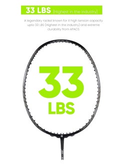 Apacs Z-Ziggler Lite Unstrung Japanese Badminton Racket with Full Cover - 33 LBS Tension, 78g Lightweight, 6.2 mm Slim Shaft, 3 3/8 inches Grip Size  - Image 3