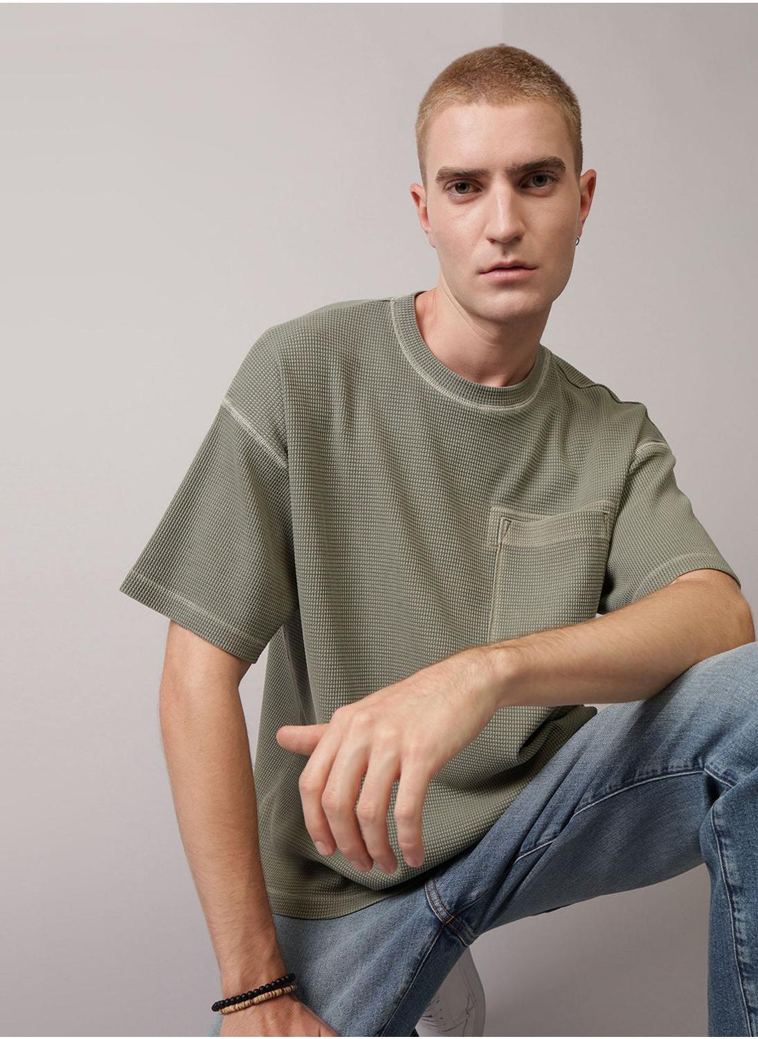 American Eagle AE Utility Oversized Waffle Tee 