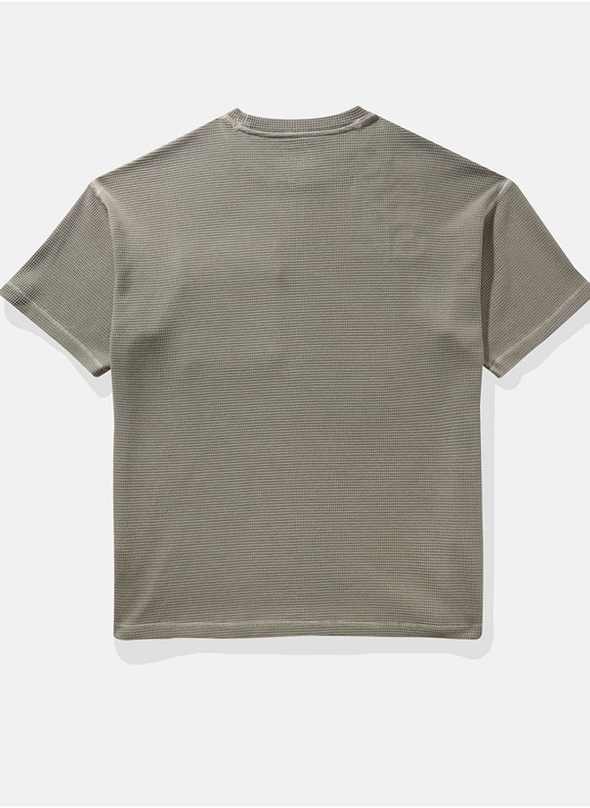 American Eagle - AE Utility Oversized Waffle Tee - Image 1