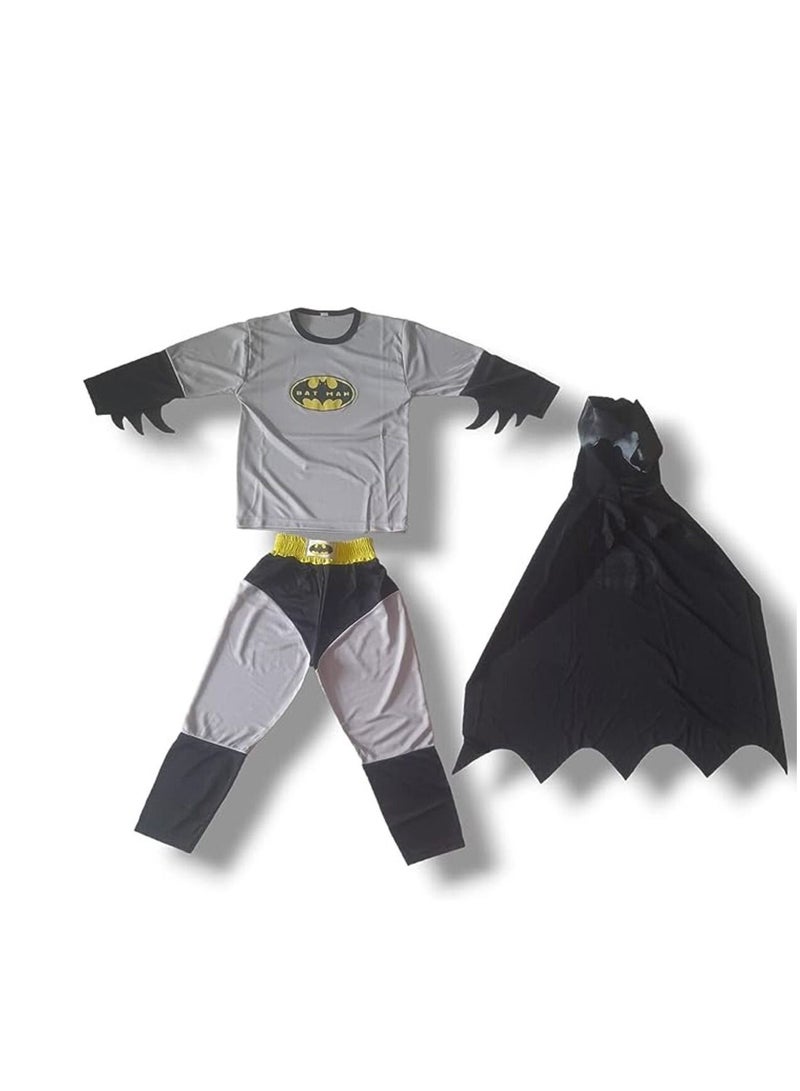 Children's superhero costume set, gray color, 2 pieces. High-quality costume, a great gift for boys for all occasions. - Image 1