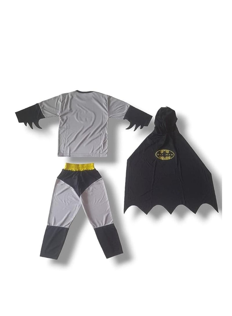 Children's superhero costume set, gray color, 2 pieces. High-quality costume, a great gift for boys for all occasions. - Image 2