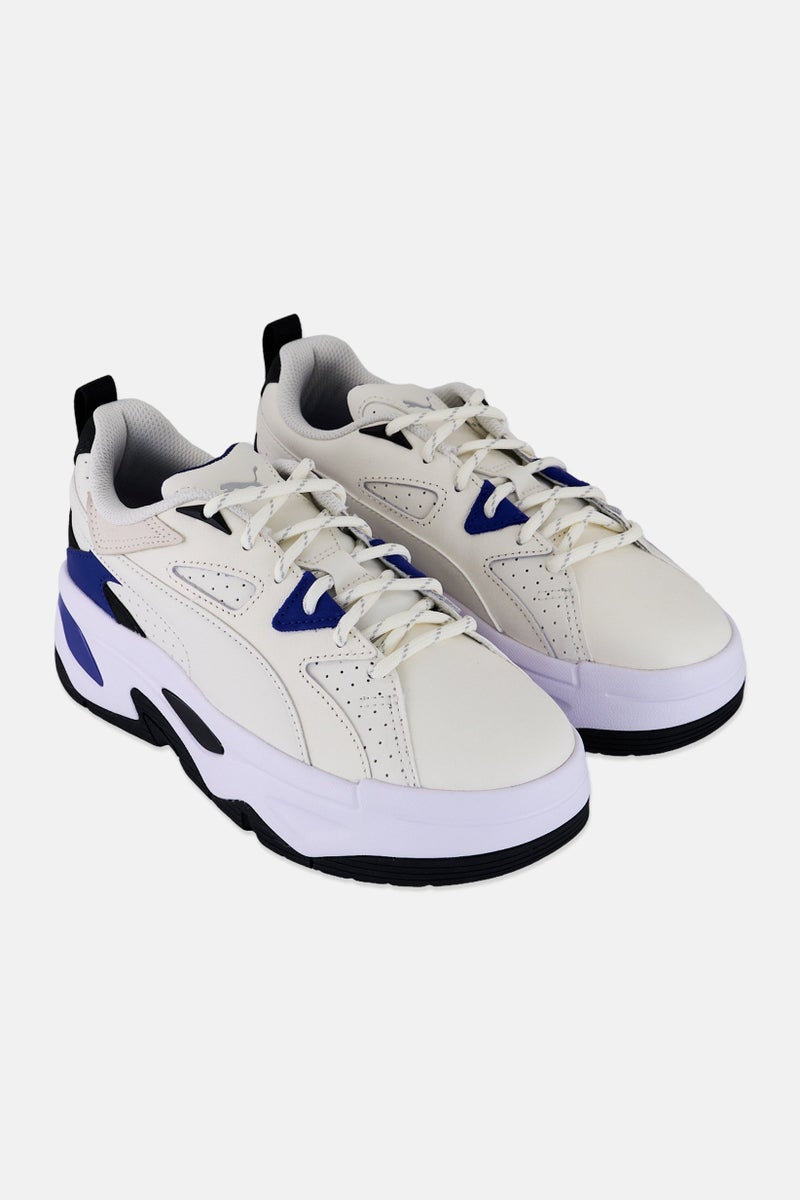 PUMA أحذية نسائية بلستر مزودة بأربطة للخارج، بيضاء - Image 1