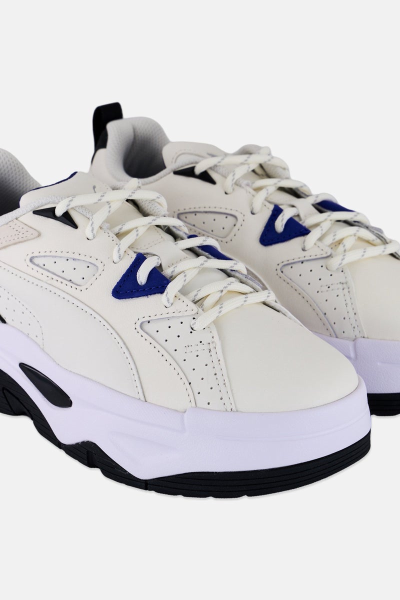 PUMA أحذية نسائية بلستر مزودة بأربطة للخارج، بيضاء - Image 3