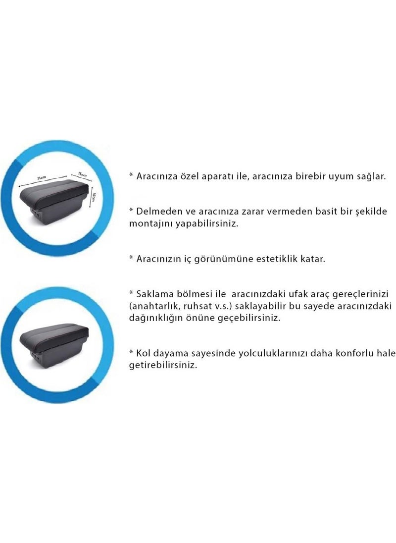 Techmaster - Renault Captur 2017-2022 No Drilling, No Screws Armrest Armrest - Image 1