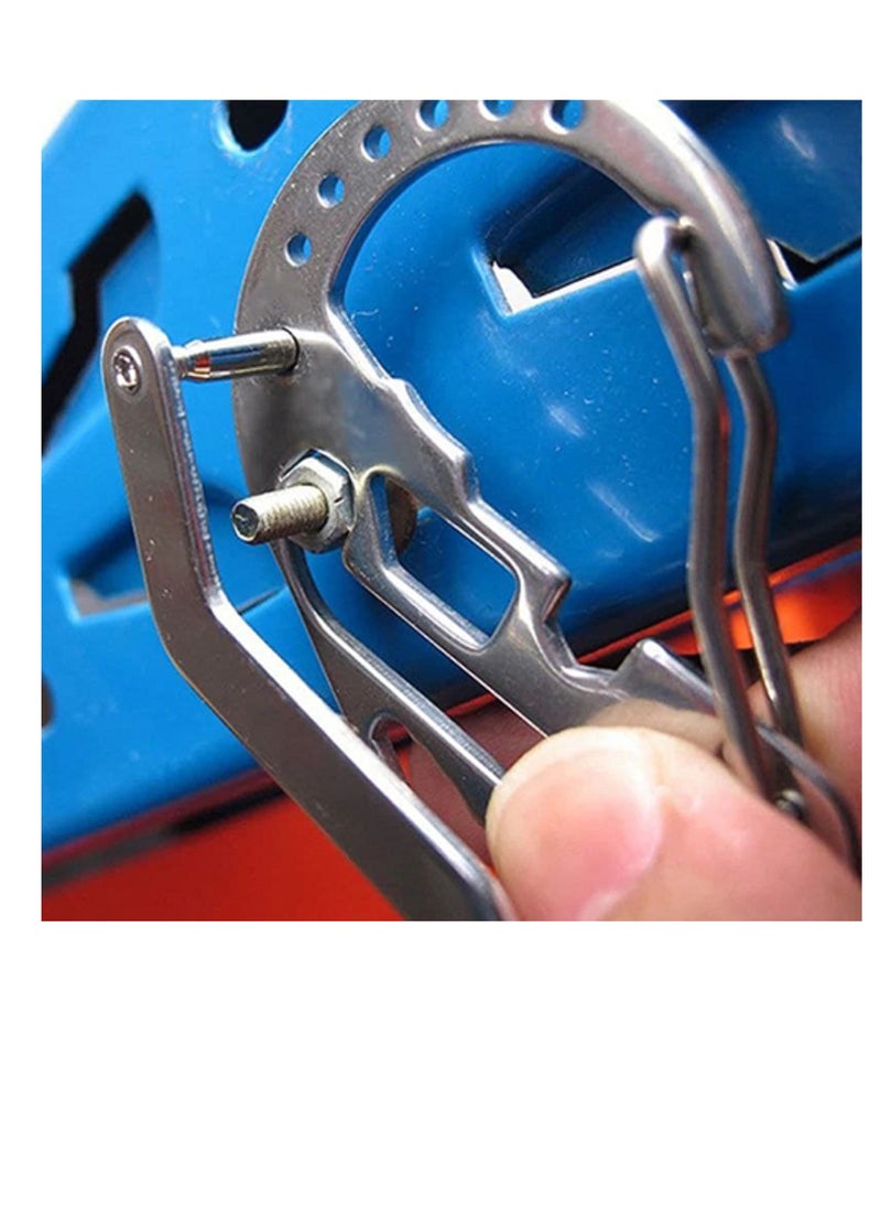 Generic - Multifunctional stainless steel keychain for car, office and home-from Rana store - Image 1