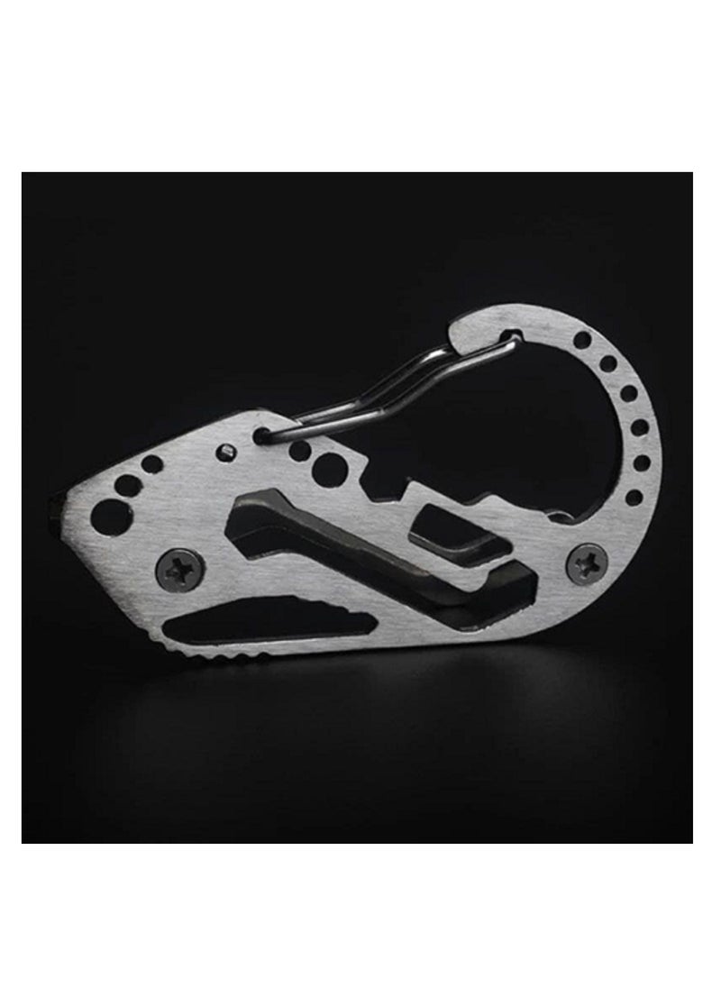 Generic - Multifunctional stainless steel keychain for car, office and home-from Rana store - Image 1