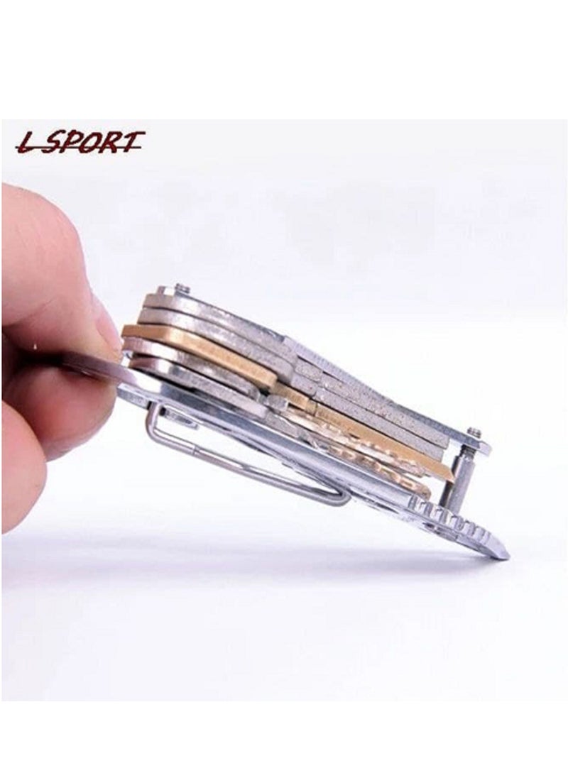Generic - Multifunctional stainless steel keychain for car, office and home-from Rana store - Image 1