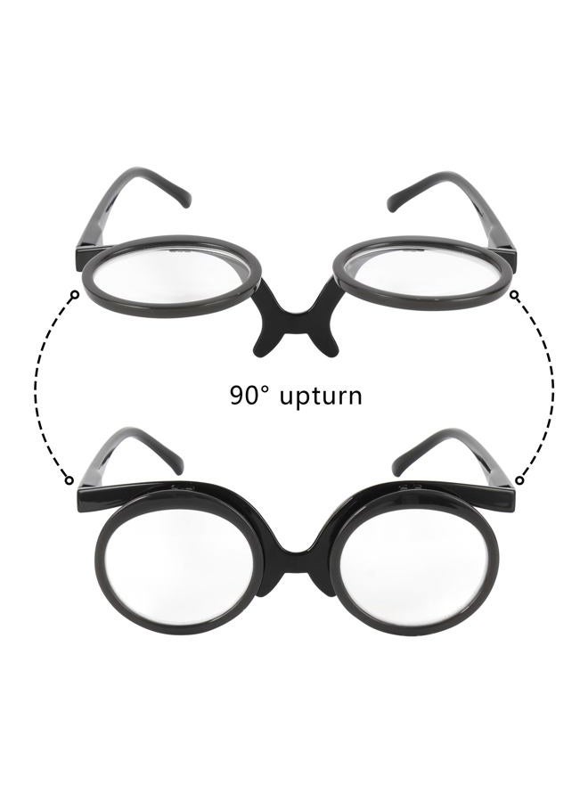 AISI Makeup Reading Glasses For Women Cosmetic Readers Flip Up Double Lens Magnifying Eyeglasses - Image 4