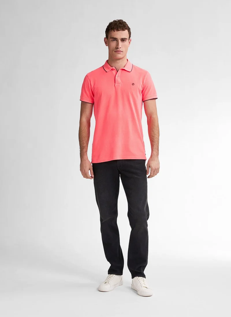 Petrol Industries Fiery Coral Men Polo Short Sleeve for Men | Best Price UAE