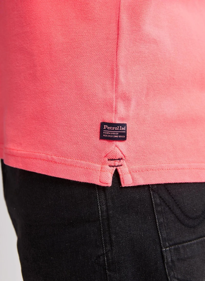 Petrol Industries Fiery Coral Men Polo Short Sleeve for Men | Best Price UAE