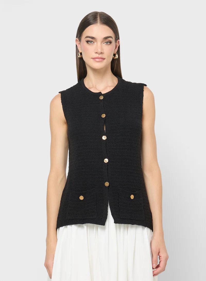ايلا Button Down Sweater Vest