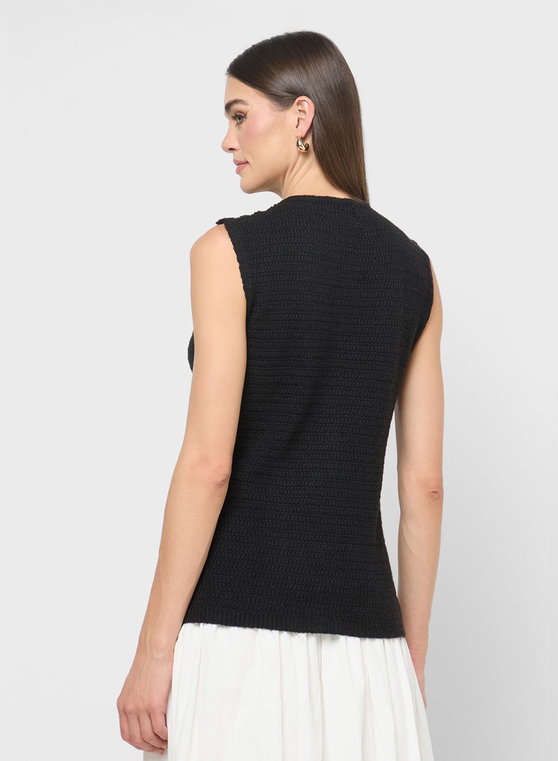 ELLA Button Down Sweater Vest - Image 2