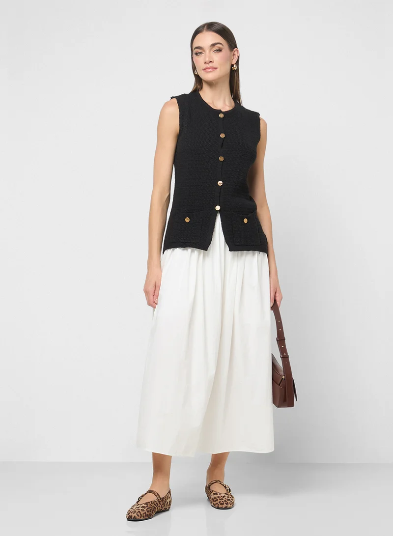 ELLA Button Down Sweater Vest