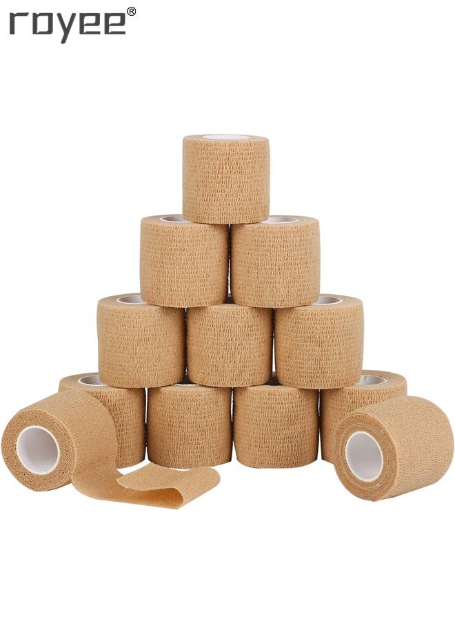 12 Piece Self Adherent Cohesive Wrap Bandages 2 Inches First Aid Athletic Sports Wrap Tape - pzsku/ZA26E674261260B220796Z/45/_/1708753616/e484770b-44dd-4823-a101-27f7c47370bf