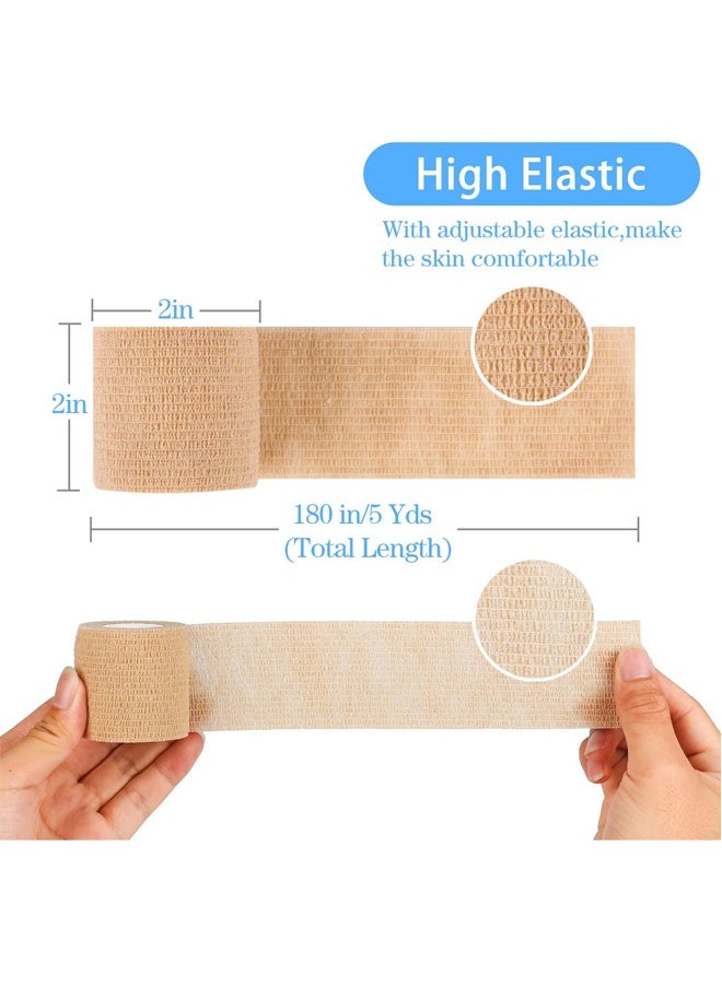 12 Piece Self Adherent Cohesive Wrap Bandages 2 Inches First Aid Athletic Sports Wrap Tape - pzsku/ZA26E674261260B220796Z/45/_/1708753617/0290ba6b-eaaf-462a-963f-9391635dfa08