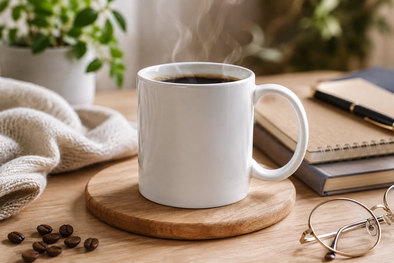 Mawan Unique Coffee Mug with a Mother's Day Print, Perfect for a Creative Gift for Mother's Day, Birthdays, and Holidays, Ceramic, White, by Witsi Glassware & Gifts - Image 2