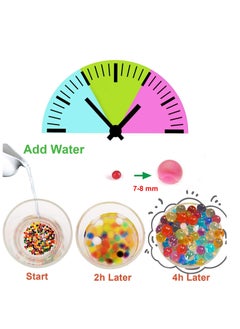 Moonmen 80,000Pcs 7-8mm Water Gel Beads Soft Crystal Water Paintball for children's live CS battles Cosplay (Random Color Water Paintball)  - Image 3