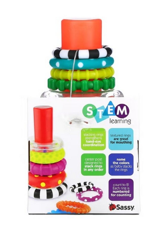 Sassy Stack of Circles Ring Stacker  10 Piece Set  - Image 2