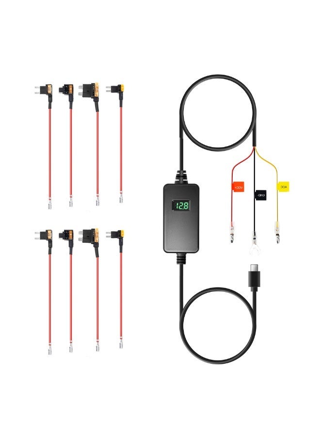 70mai Adjustable Hardwire Kit UP06, 24 Hour Parking Surveillance Power Supply for Dash Cam - Image 1