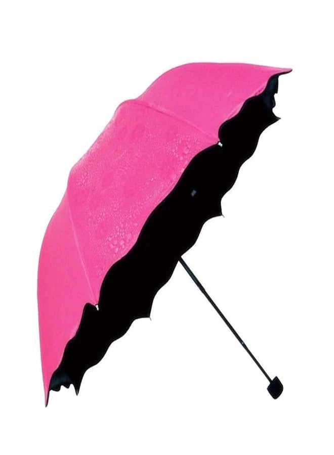 Packcy Color Changing Magic Umbrella for Sun & Rain | Auto Open Folding Umbrella with Cute Water Reveal Patterns - Image 2