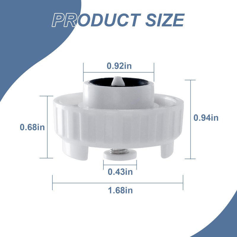 UYZO 2 Pcs Bottle Valve Cap Fit for MoistAir Humidifiers EA1407, HD1407, HD1409, EA14070, HD14070, Replacement Parts ESK509229-1, ESK819024, ESK822419-2, CAP291 - Image 2