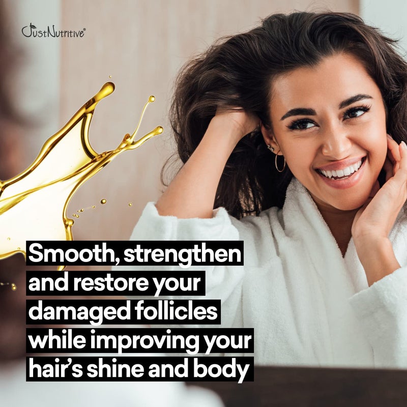 Just Nutritive Hair Loss Shampoo | Hair Regrowth Shampoo For Thinning Hair | Hair Growth Product For Men and Women | Just Nutritive | 16 Oz - Image 2