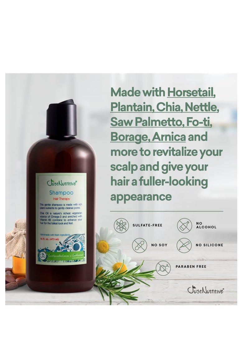 Just Nutritive Hair Loss Shampoo | Hair Regrowth Shampoo For Thinning Hair | Hair Growth Product For Men and Women | Just Nutritive | 16 Oz  - Image 2