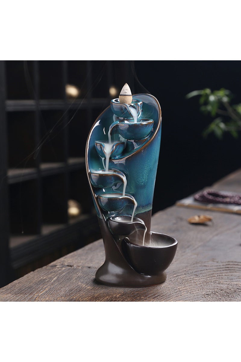 AD6 Only Burner 1pc,Handmade Torch Design Waterfall Incense Burner Creative Home Decor Incense Holde