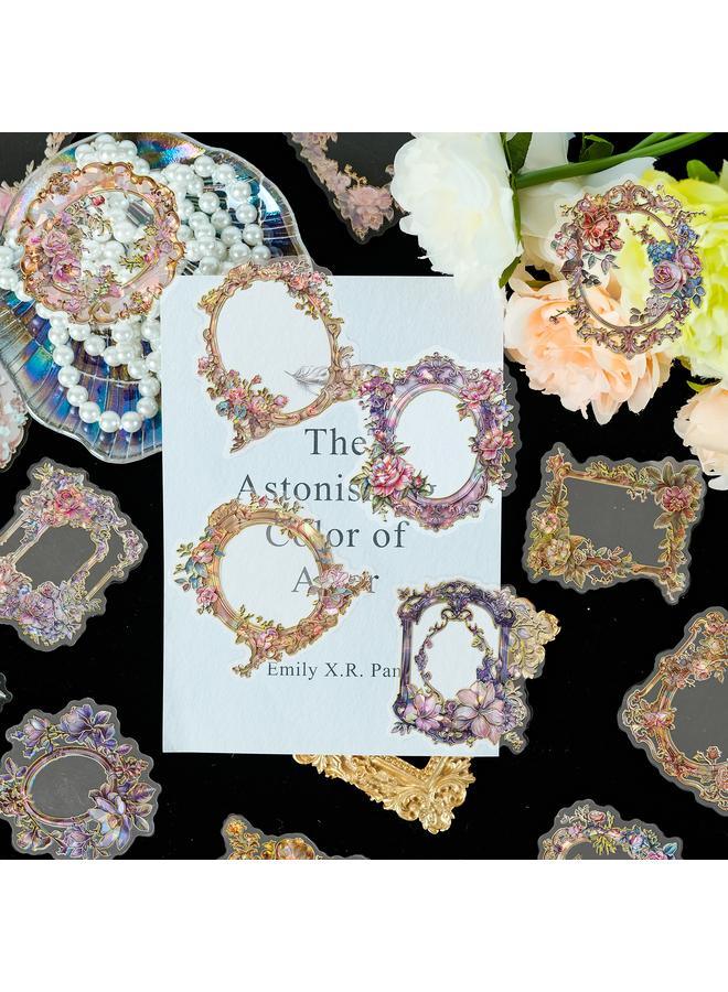 Bluejw Sell 30 New Flower Manor Flower Frame Series Pet Stickers Waterproof Material Decorative Stickers Mobile Phone - Image 3