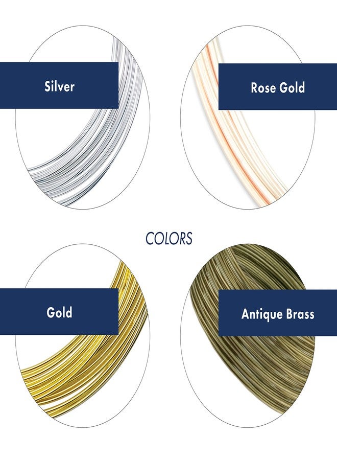 Beadalon Carbon Steel Memory Wire, Round, Necklace, Silver Plated, 0.5 oz, Approx. 18 coils - Image 5