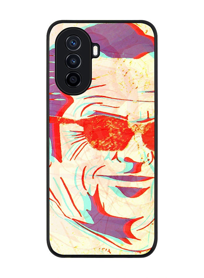 Stylizedd Rugged Black edge case for Huawei Nova Y70  Slim fit Soft Case Flexible Rubber Edges Anti Drop TPU Gel Thin Cover - Shining Glasses - Image 1