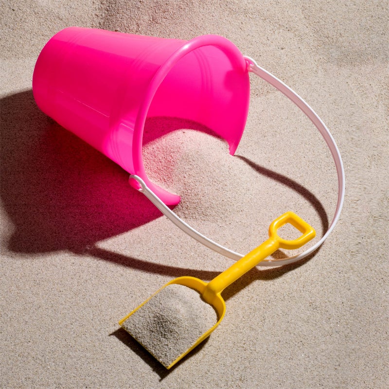 4E's Novelty 12 Sets 5.5" Sand Buckets and Shovels for Kids Bulk (12 Pack) Small Beach Bucket for Beach Summer Outdoor Sand Toys, Party Favors - Image 3