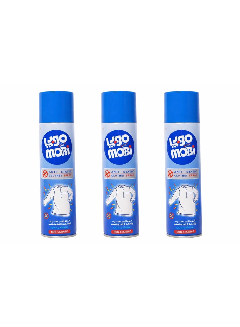 spray to get rid of static electricity on clothes, 300 ml, 3 pieces