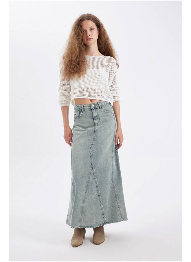 DeFacto - Woman Denim Fashion Fit Skirt - Image 1