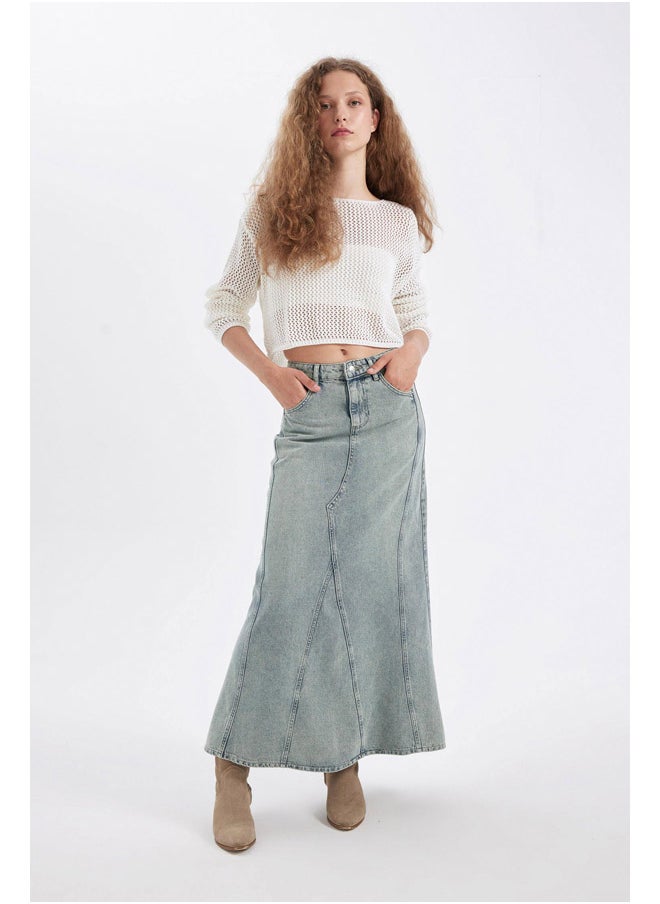 DeFacto - Woman Denim Fashion Fit Skirt - Image 1