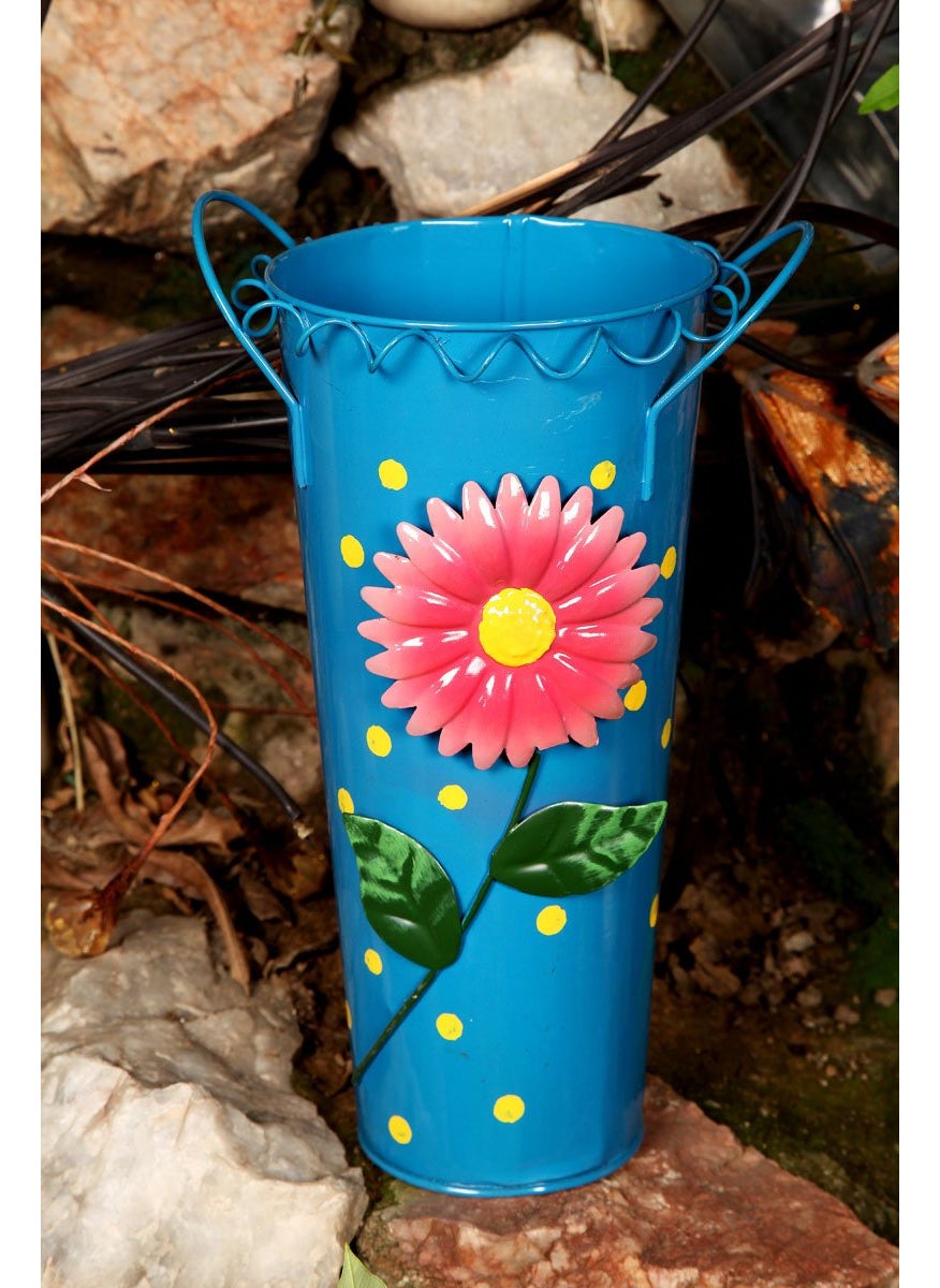 Wonderland Wonderland Flower vase/Bucket Blue(Home Decor, Gift Items)  - Image 1