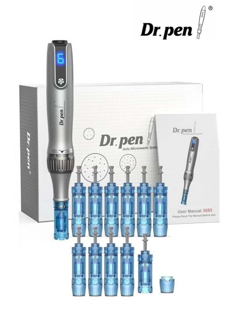 Dr.pen M8S Wireless Microneedling Kit - 10 Cartridges with 36 Needles for Deep Skin Care and Repair, Beauty Device - Image 1
